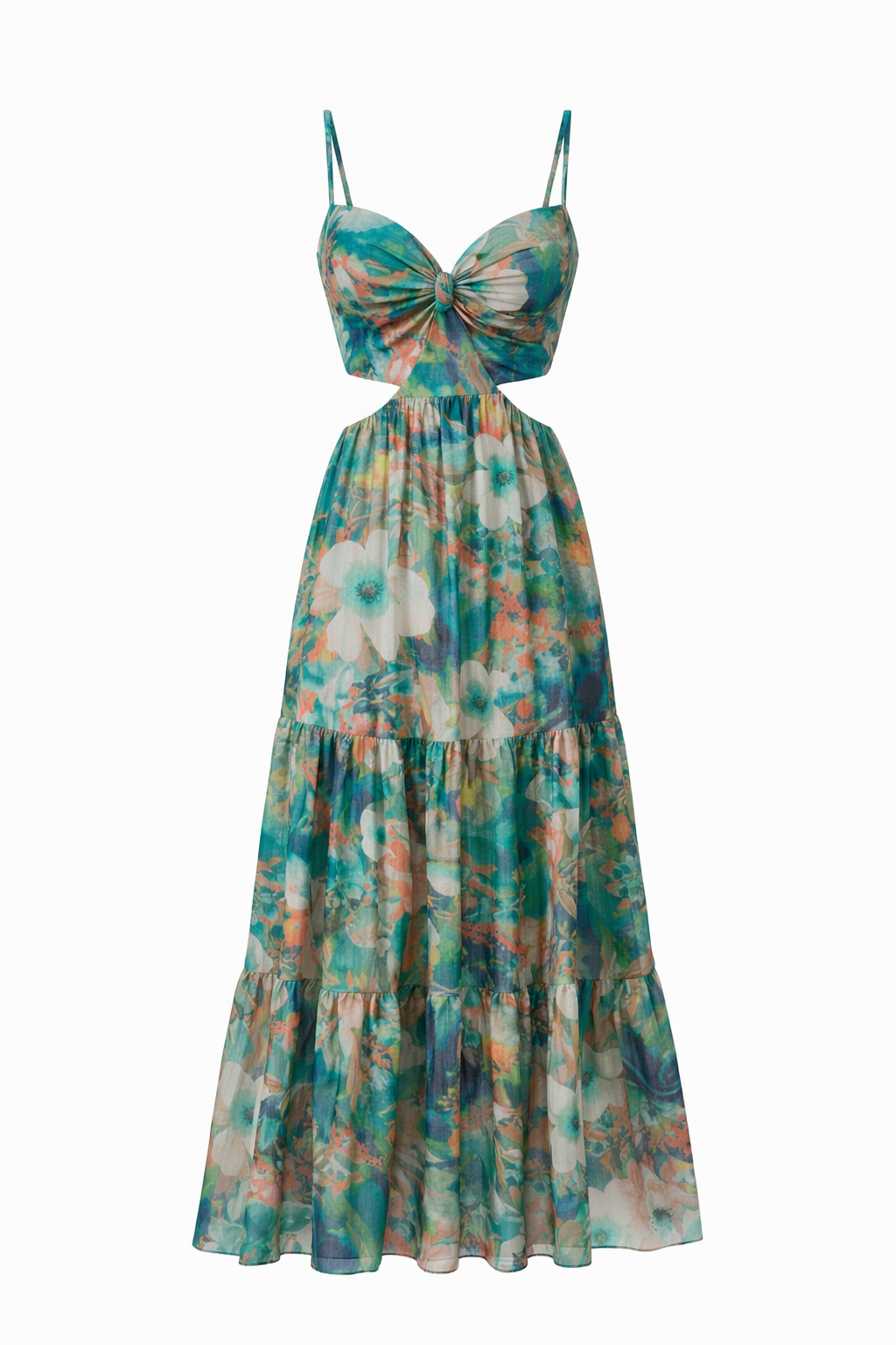 Azure Bloom Gauze Dress