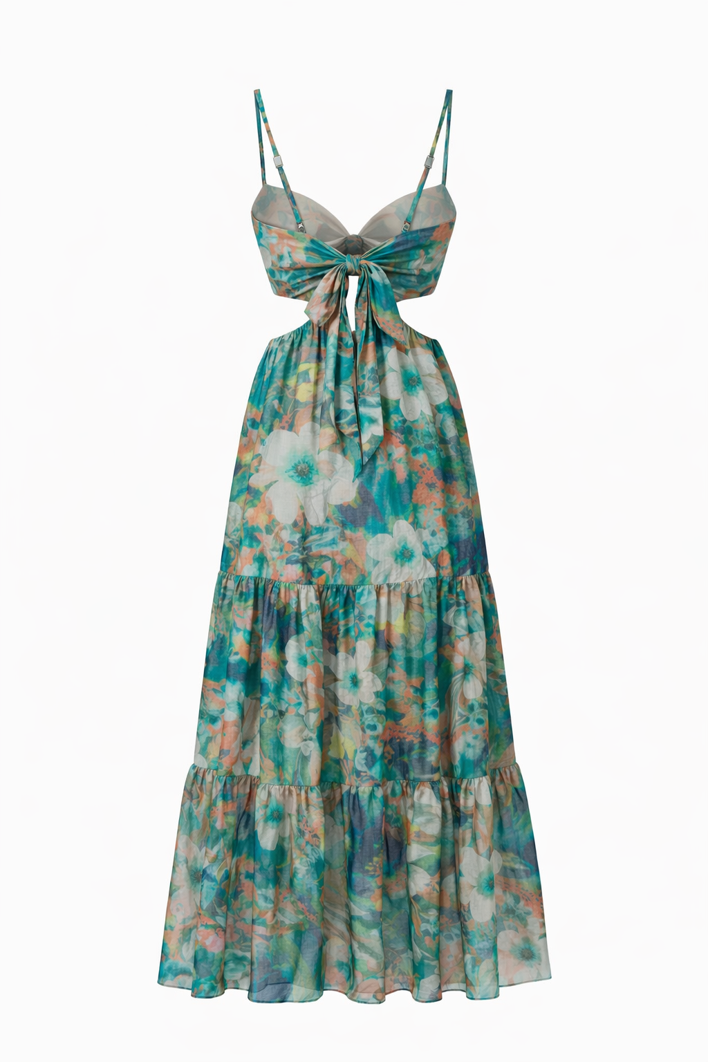Azure Bloom Gauze Dress