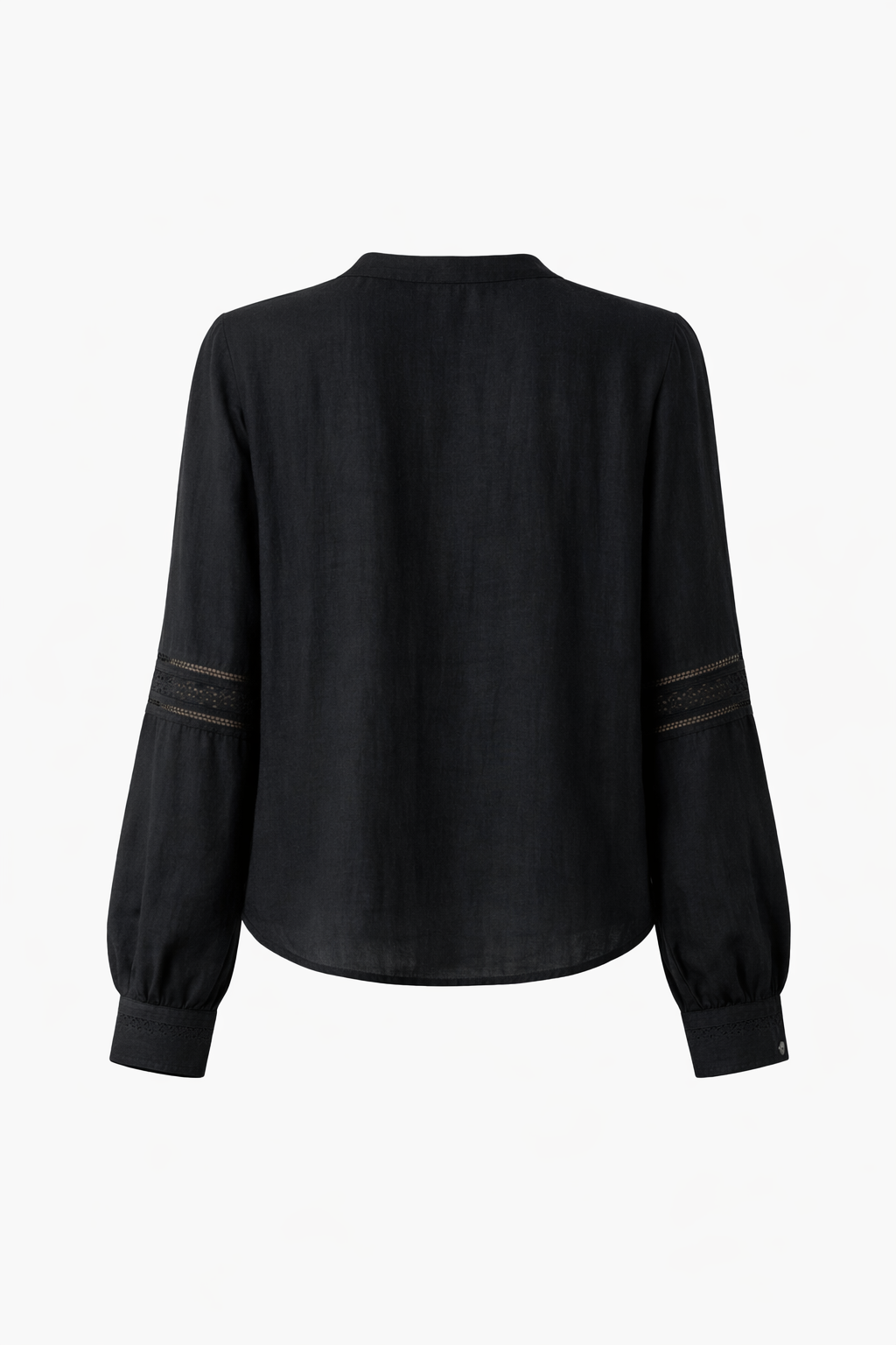 Noir Essence Linen Blouse